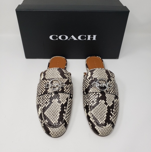 Brand New Coach Flat Shoes Snakeskin MSRP $195 - Picture 2 of 6